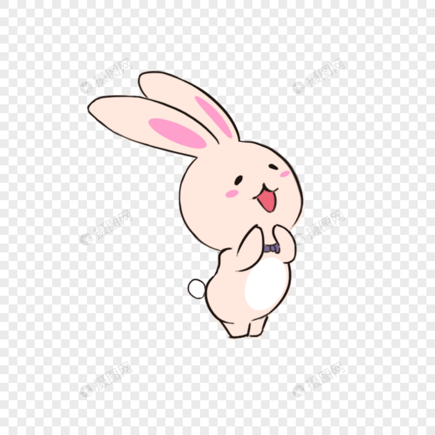 兔子可爱表情图片