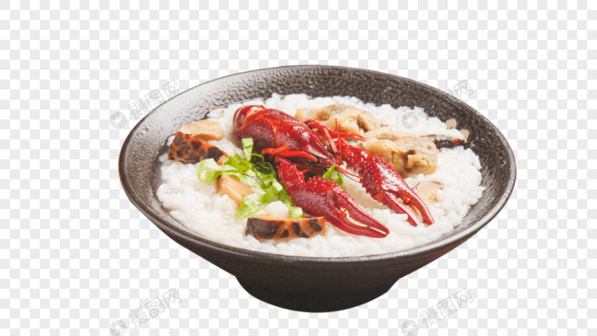 小龙虾粥图片