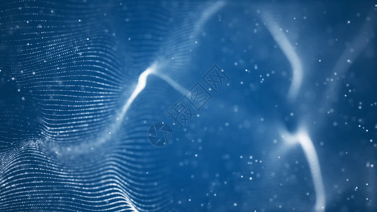 科技粒子球蓝色粒子动画背景GIF高清图片