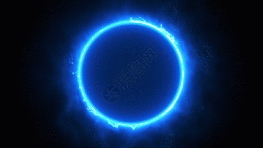 黑洞光圈漩涡粒子GIF图片