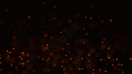 橙色火焰粒子元素GIF高清图片