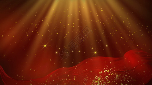 八一建军节活动主题红绸舞台GIF高清图片