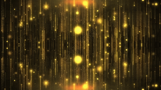 唯美的金色粒子GIF图片