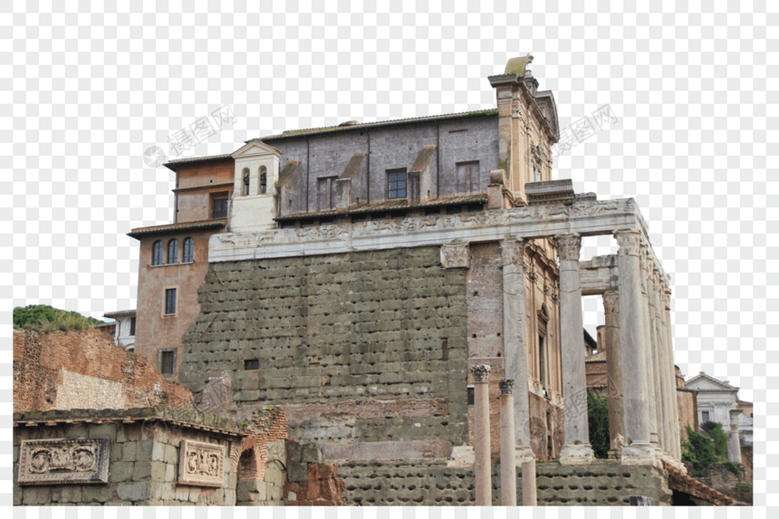 古罗马遗址景区教堂图片