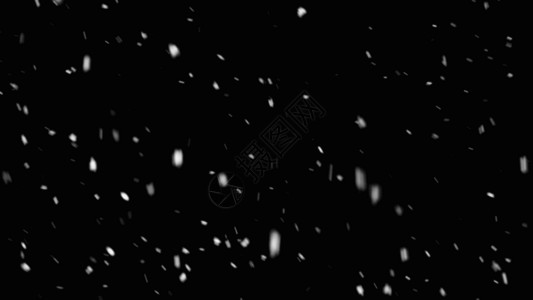 黄杨球大雪纷飞雪花粒子GIF高清图片