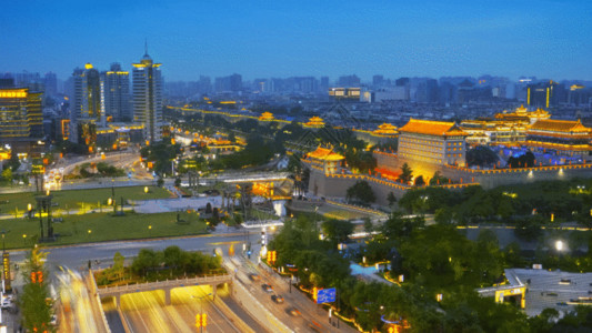 太南门城市交通GIF高清图片