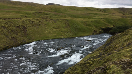 高清环保素材小溪流水高清GIF高清图片