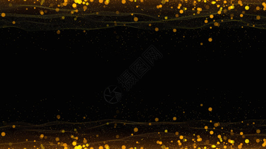 金色线粒子动画GIF高清图片