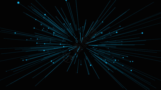 激光照射蓝色粒子光线动画GIF高清图片