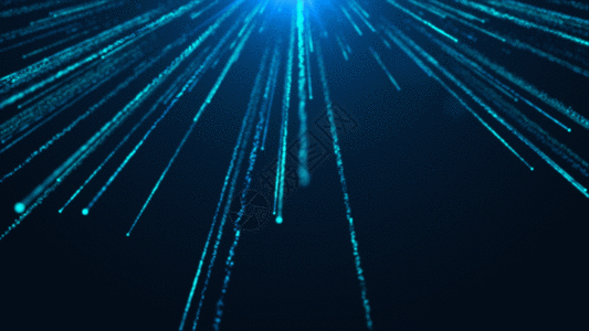 蓝色粒子光线动画GIF图片