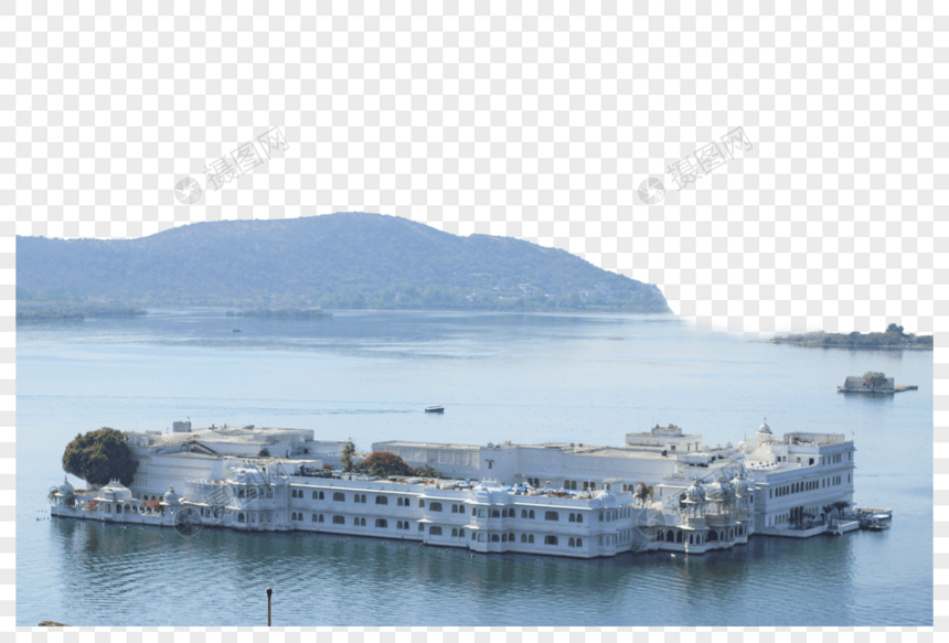 印度乌代布尔皮丘拉湖水上宫殿图片