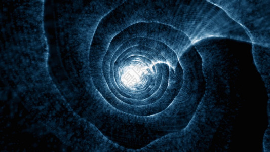 漩涡背景蓝色粒子漩涡动画GIF高清图片