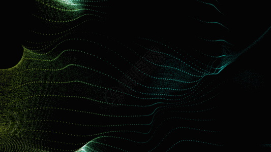 粒子光线帘布动画GIF图片