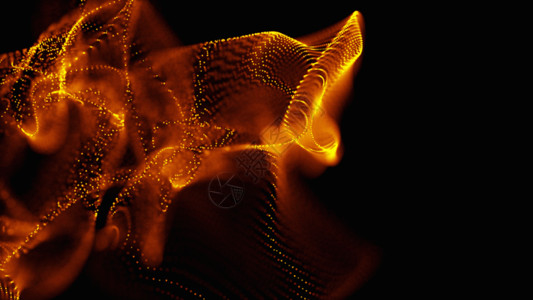 空间感的素材粒子扭曲动画背景GIF高清图片