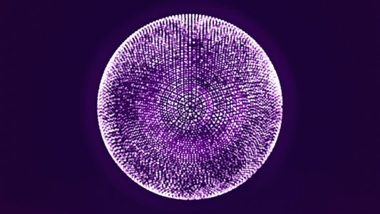 紫色雷球光效粒子球动画GIF高清图片