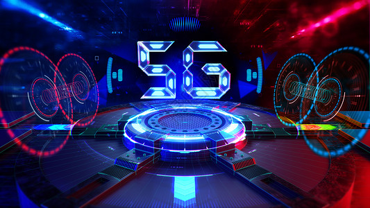 时尚模型创意5G科幻场景设计图片