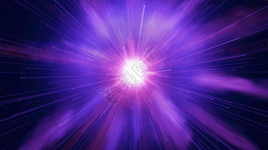 紫色漂浮光圈绚丽粒子光线散射动画GIF高清图片