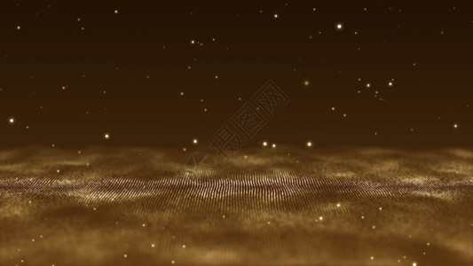 线圈背景棕色粒子运动GIF高清图片