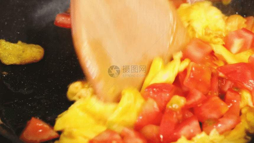 西红柿炒蛋GIF图片