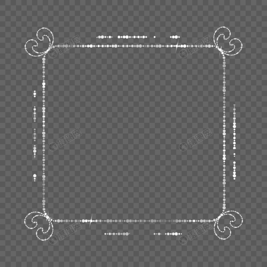 珍珠边框图片