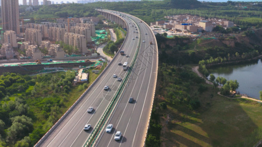 高速公路桥梁交通枢纽城市GIF高清图片