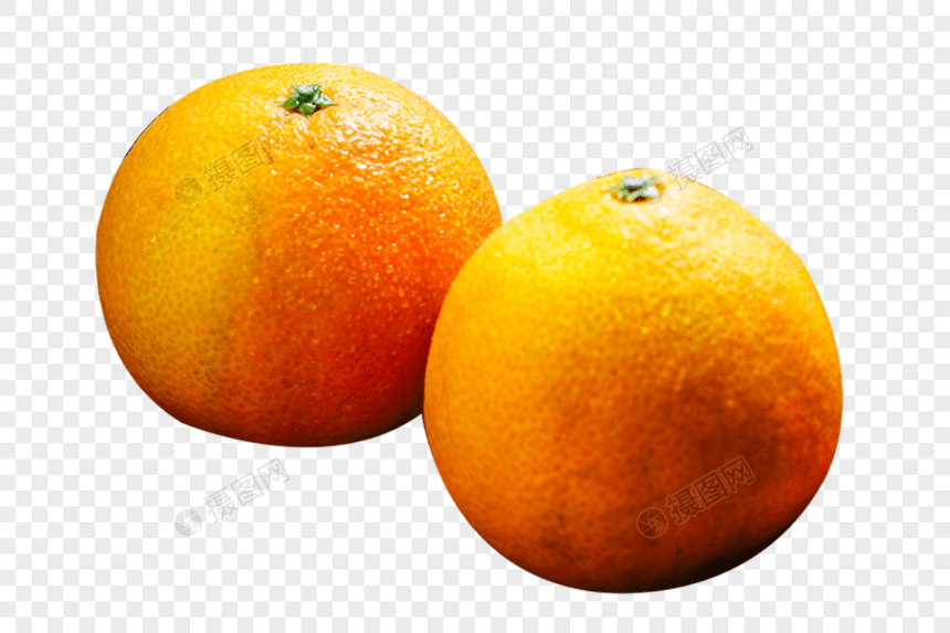 两个橙子图片