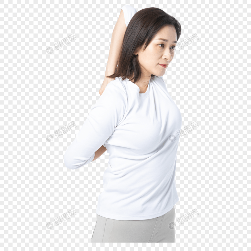女性拉伸运动图片