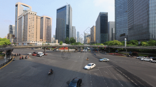 上海城市交通延时GIF图片