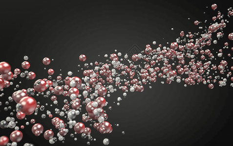 3d粒子颗粒球体背景图片