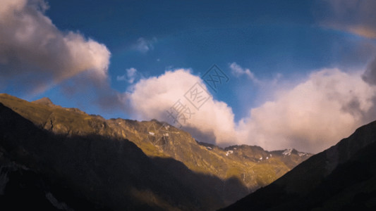 延迟空景素材西藏雪山高原 GIF高清图片