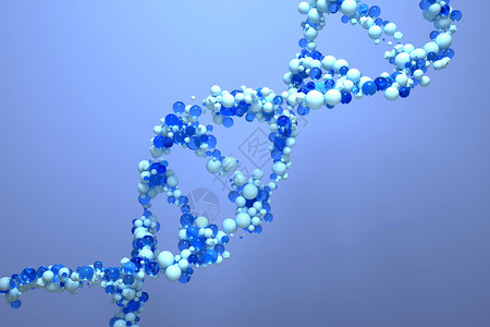 蓝色珠子3d医疗抽象DNA背景设计图片
