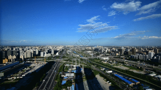北京四惠桥延时摄影GIF图片
