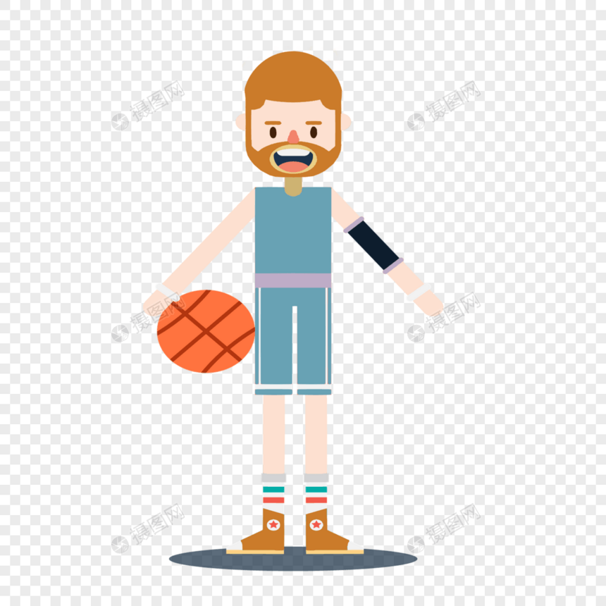 开怀大笑的篮球运动员图片