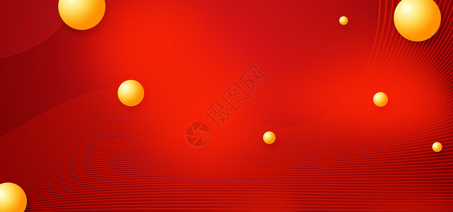 黄色圆形灯大气红色背景设计图片