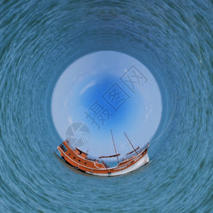 蓝色漂浮球泰国旅行gif高清图片