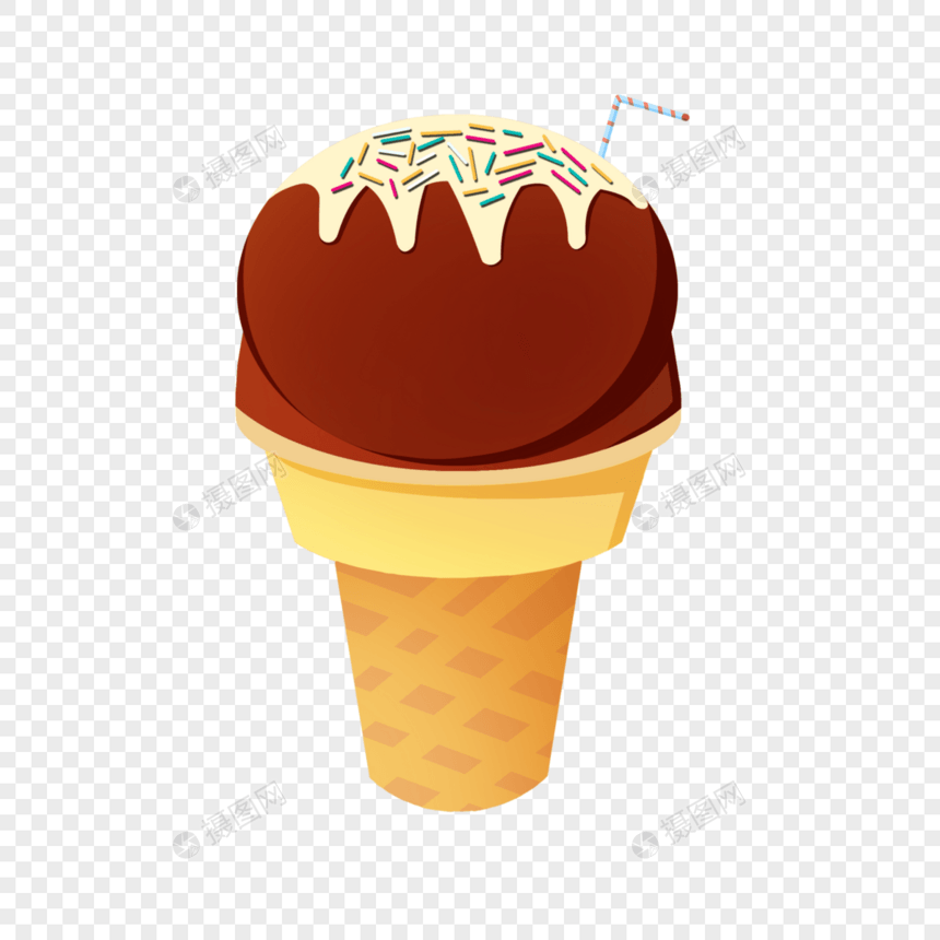 夏季卡通雪糕冰棍冰糕素材图片