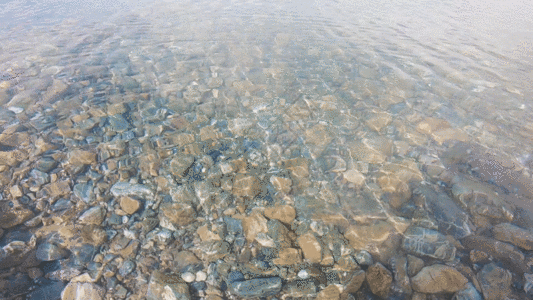 水底石头鹅卵石GIF图片