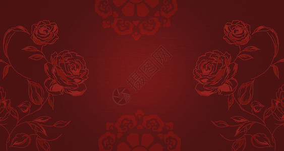 玫瑰纹理中国风复古底纹设计图片