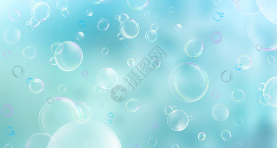 泡枸杞清新气泡背景设计图片