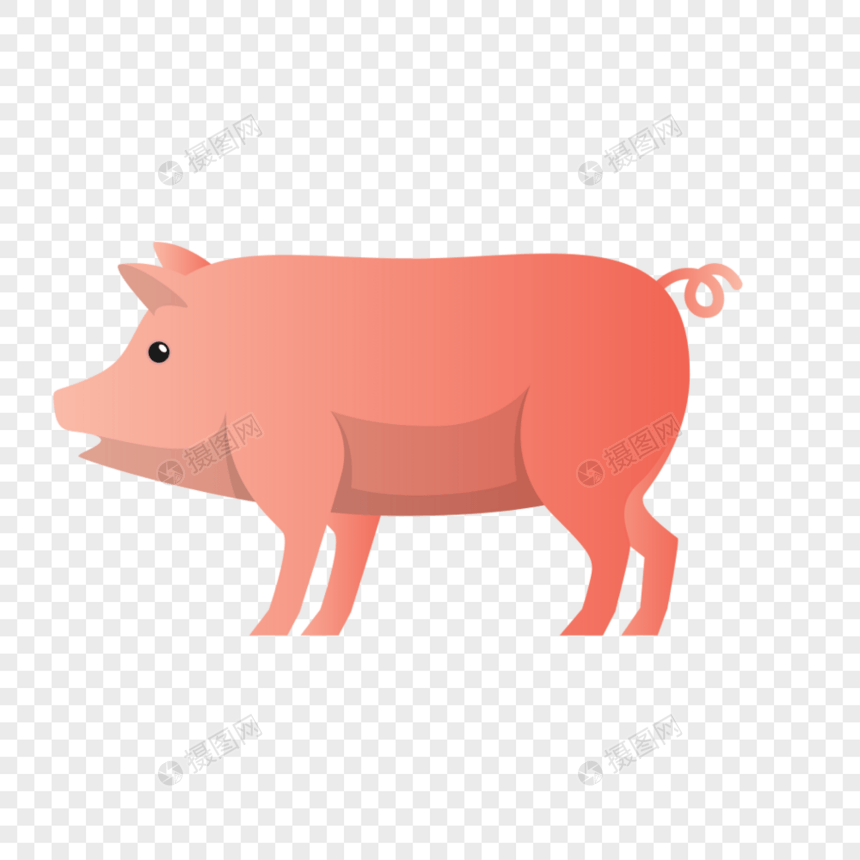 猪图标免抠矢量插画素材图片