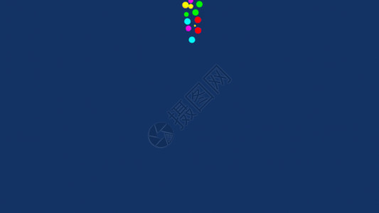 蓝色圆形光源数字1流体小球gif高清图片