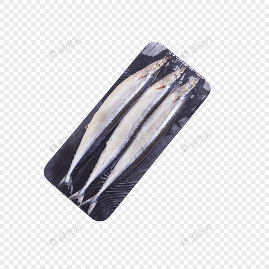 新鲜秋刀鱼图片