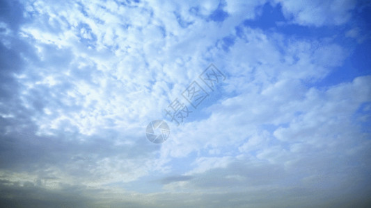 与小云彩蓝天白云延时素材GIF高清图片