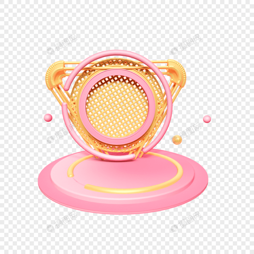 金粉色网状背景舞台图片