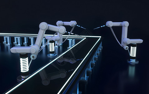 车床刀具智能化机械科技设备设计图片