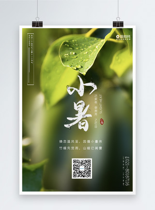 广告摄影中国风小暑二十四节气海报模板