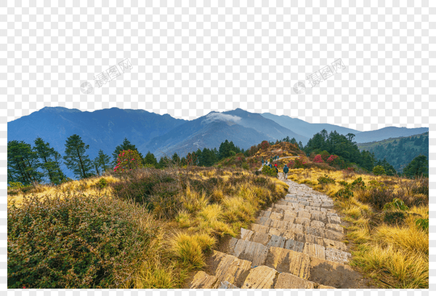 尼泊尔徒步道路图片