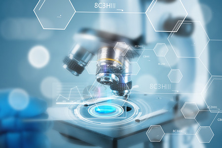 分子式背景医学研究设计图片