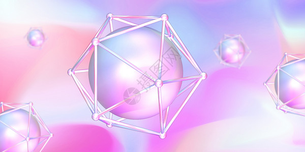 彩色钻石图案彩色质感球设计图片