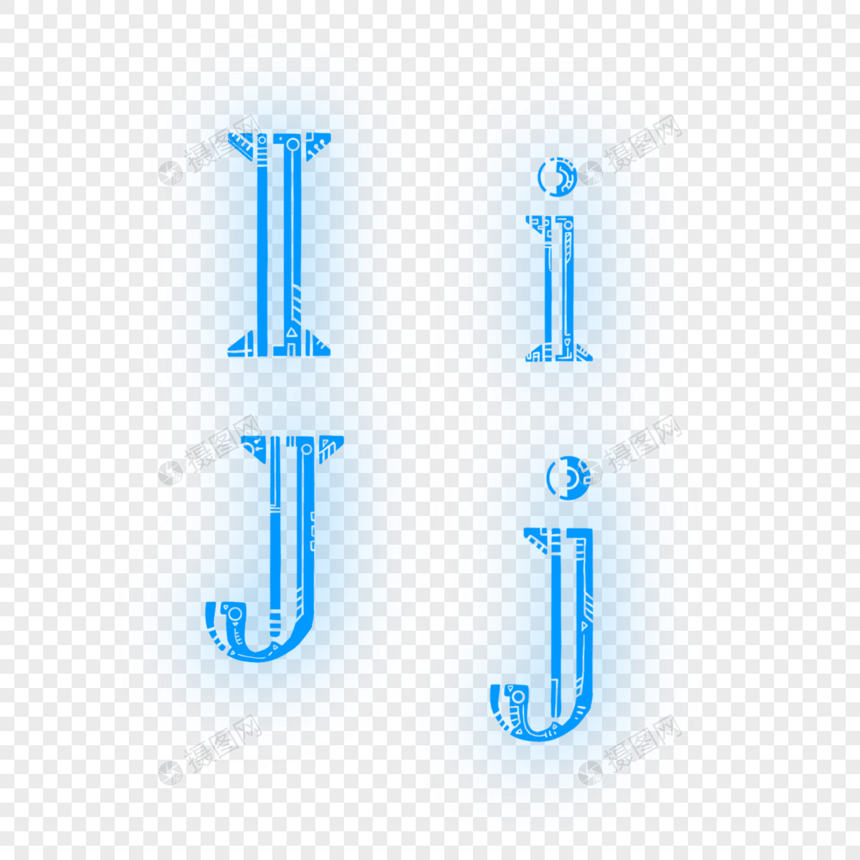 字母IiJj图片